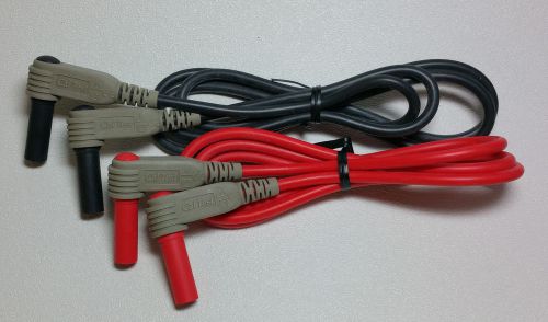 Right angle shrouded banana plug multi meter test leads - ul listed for sale