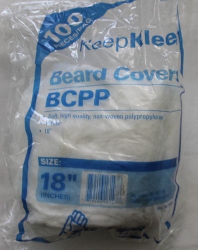 18&#034; Polypropylene Beard Covers White 300 beard covers