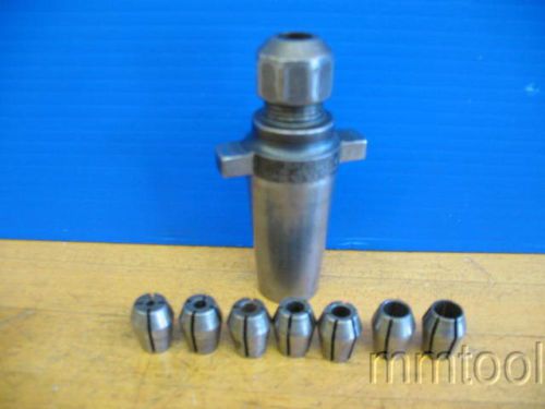 KWIK SWITCH 200 COLLET CHUCK #80219 + 6 COLLETS CNC MILLING