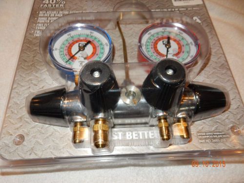 New jb 25233 4 valve zeppelin manifold gauge w/60&#034; hoses for sale