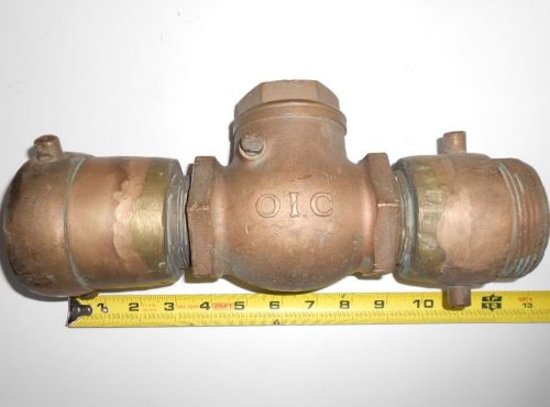 Fire Water Tender ANTI BACKFLOW CHECK VALVE Truck Hydrant Loading 2.5&#034; X 2.5&#034;