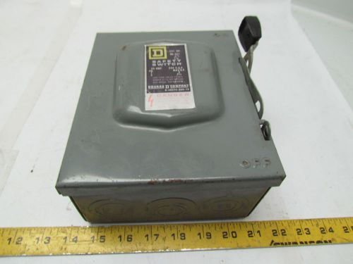 Square D DU321 Ser C1 30amp 240VAC Non fused Safety Switch Disconnect