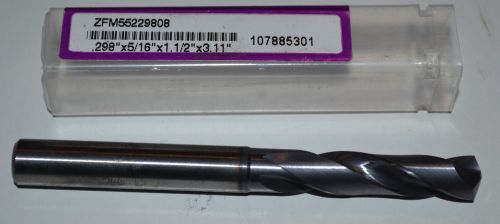 HANITA .298&#034; Dia 3.11&#034; Long Solid Carbide Drill NEW-TIALN COATING 1 Pc