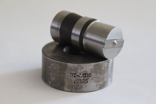 PUNCH DIE DI ACRO DIACRO ROPER WHITNEY .9062 &#034; ROUND PUNCH SET PRESS 29/32