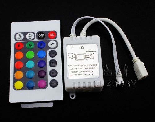 Sale dc 12v 6a 24key ir remote controller control for rgb led strip 5050 (86009) for sale