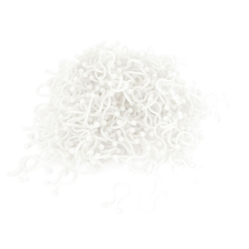 1000pcs white plastic u shape round tips twist lock cable wire ties 12mm for sale