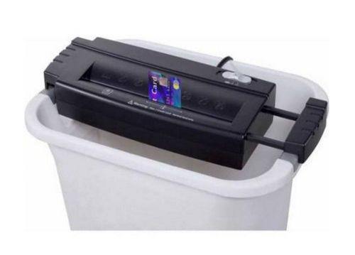 Amazin Small 6-Sheet Strightcut Paper Credit Card Shredder Easy Use Office Waste