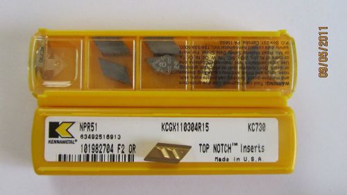 (1 box with 10 pieces ) KENNAMETAL NPR51 KC730 CARBIDE INSERTS