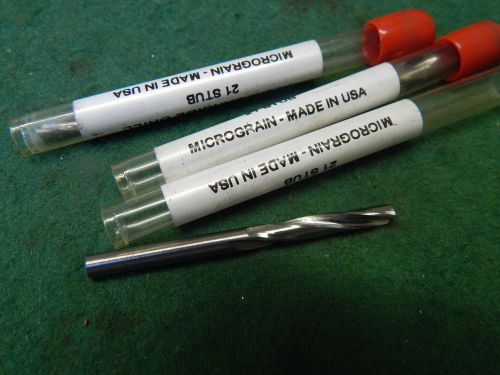 Micrograin USA #21 Carbide Stub Drill 3 Drills
