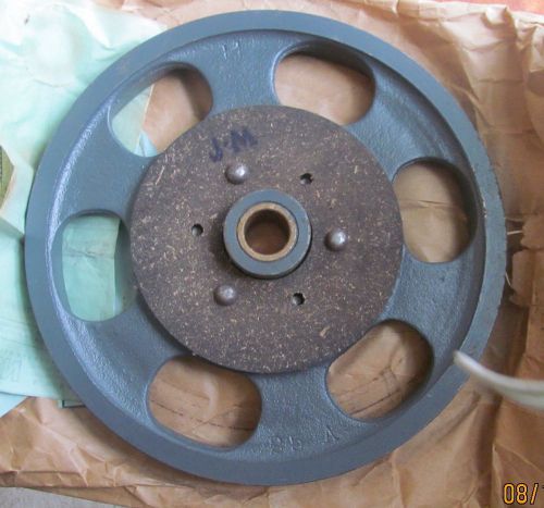 Unused 8 inch clutch pulley for bunn twine machine flywheel style nos for sale