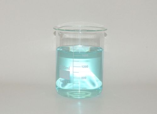 2 Beakers 2000 mL Griffin Graduated Borosilicate Glass beaker Lab IRREGULAR