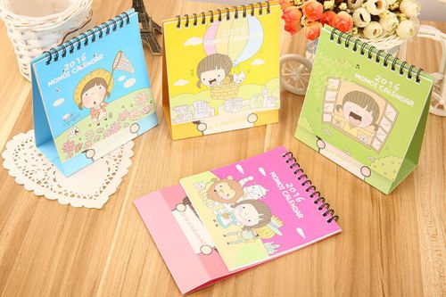 2016 momoi calendar cute girls theme calendar office accessories 8pcs/lot