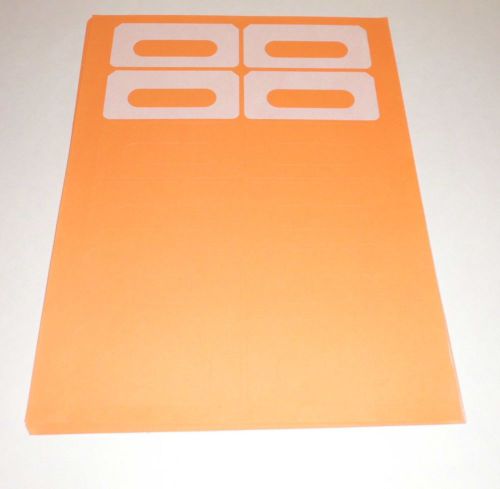 Cassette Labels 12 Up Orange (Neato) 300