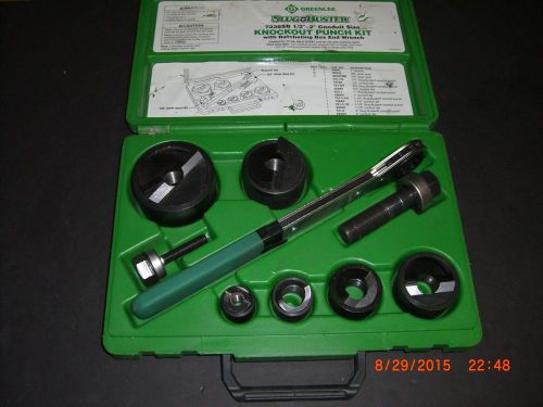 Greenlee tools slug buster knockout punch set 1/2&#034; - 2&#034;   7238sb for sale