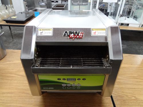 Apw wyott eco 4000-500e eco-4000 conveyor toaster, barely used, #547 for sale