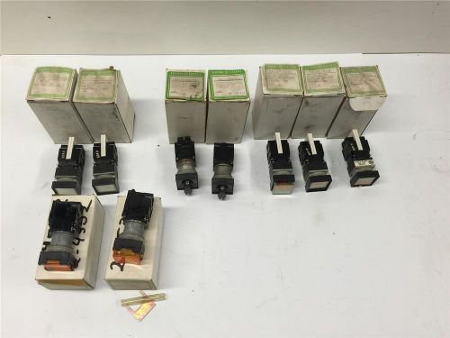 General electric mix industrial machinery oiltight on off safety switch 9pc lot for sale