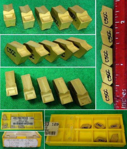 5 MGTN 4.8 Carbide Part Cut Off Grooving Insert Lathe Machinist Gunsmith GTN GC5