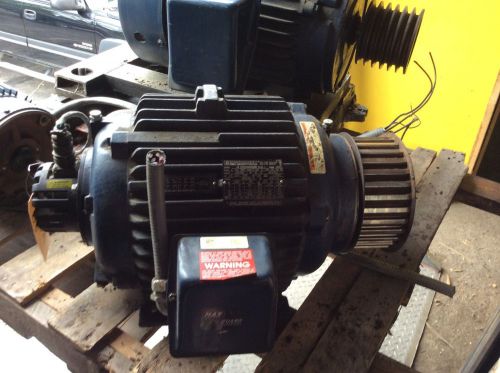 Marathon 15hp motor, w/encoder, #ab 254thtna8058bb r143 1, frame-254tc, 230/460v for sale