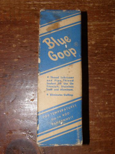 Vintage swagelok blue goop thread lubricant &amp; pipe thread sealant box &amp; tube for sale
