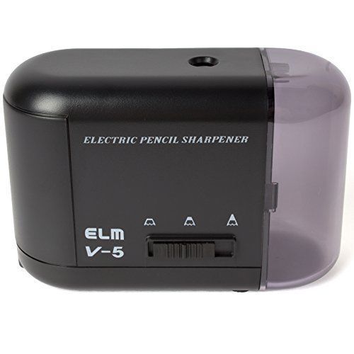 iHomeSet Electric Model Black Pencil Sharpener - Very Quiet - AC Adapter