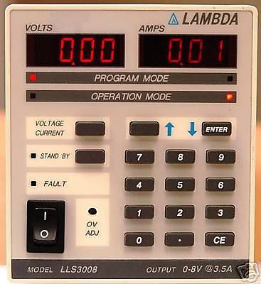 Lambda LLS3008 DC Power Supply 0-8V @ 3.5A