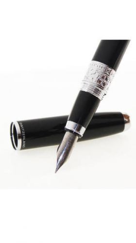 Swiss Military Silver Plated Fountain Pen free Shipping
