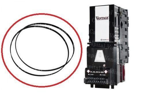 Coinco Vantage dollar bill validator rebuild Belt Kit - 2 large belts
