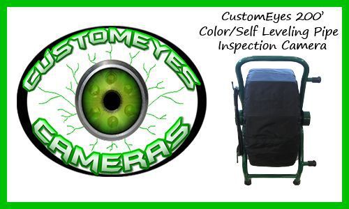 CustomEyes Cameras 200&#039; Color/Self Leveling Mainline Pipe Inspection Reel