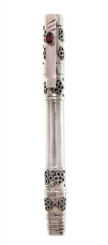 Sterling Silver Pen Garnet Ballpoint Refillable Handmade &#039;Blossom&#039; NOVICA Bali