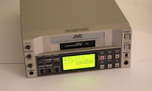 Jvc br-dv600ua professional video cassette recorder, w/pwr. cord, &amp; manual for sale
