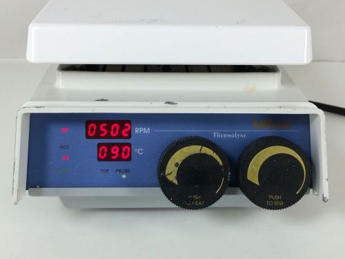 Barnstead thermolyne mirak hot plate stirrer 7&#034;x7&#034; 450*c 1200rpm sp72725 for sale