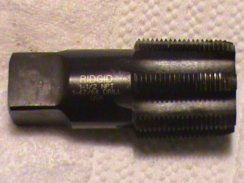 RIGID - 1-1/2&#034; NPT Tap - BLACK OXIDE COATING -  CAT NO. 35850