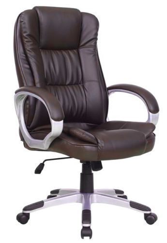 High Gold and brown PU Leather Executive Office Desk Computer luxury Chair