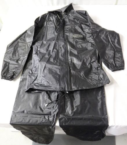 Fieldsheer LaTrek 2 Piece Rain Suit PVC Detachable Hood Black XXL