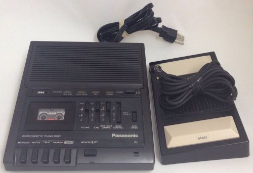 Panasonic RR 930 Micro Cassette Dictation Transcriber Recorder w/ Foot Pedal