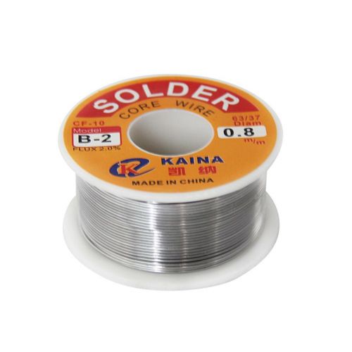 63/37 0.8mm Tin Lead Rosin Core Solder Flux Soldering Welding Iron Wire Reel EA