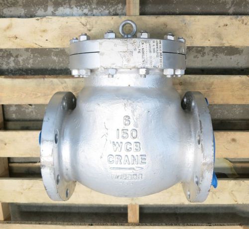 NEW CRANE 147 XU 6 IN STEEL 150 FLANGED SWING GATE CHECK VALVE D513721