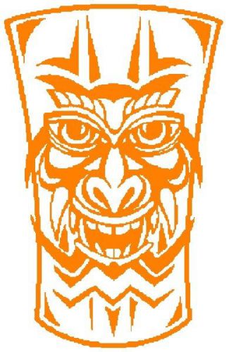 30 Custom Orange Tiki Personalized Address Labels