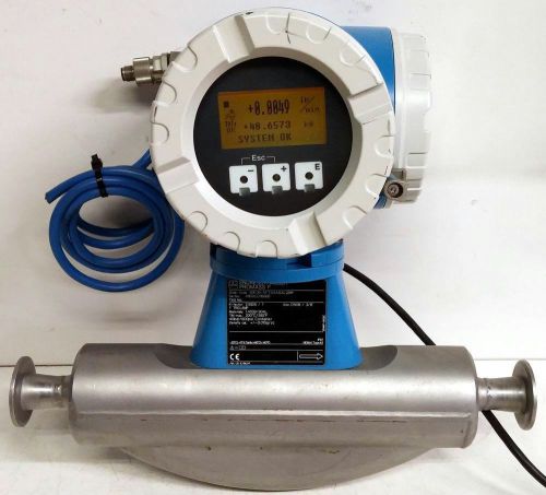 ENDRESS HAUSER PROMASS 83F CORIOLIS FLOWMETER DN08  3/8 ” 600PSI 1&#034; TRICLAMP