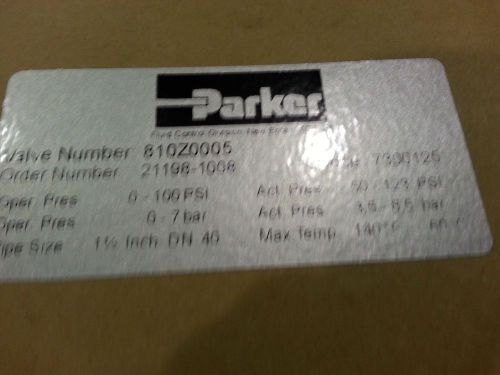 Parker angle body valve, 1 1/2&#034; weld, ss for sale