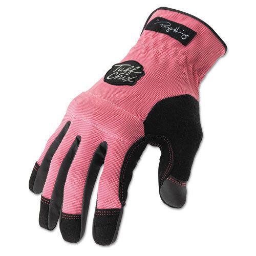 Tuff Chix Women&#039;s Gloves, Pink/Black, Medium