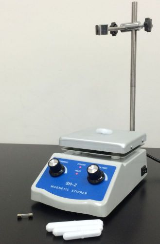 NEW Hot Plate Magnetic Stirrer Dual Control + 4 Combo Sitr Bars FREE SHIPPING C3