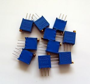 10Pcs 3296W-1-201 3296 W 200 ohm High Precision Variable Resistor Potentiometer