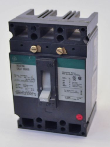 GE General Electric THED136015 15A 600V 3P Molded Case Circuit Breaker Type THED