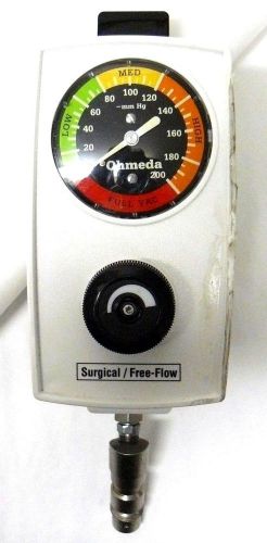 OHMEDA MEDICAL SURGICAL FREE-FLOW VACUUM REGULATOR HOSPITAL CLINIC SURPLUS