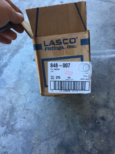 3/4&#034; lasco Sch 80 Threaded Cap (Box Of 25)