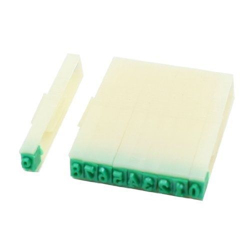 10 in 1 10 digits 0-9 numerals detachable combination stamp block set for sale
