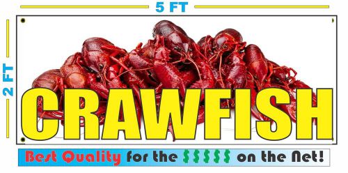 Full Color CRAWFISH BANNER Sign NEW Larger Size Best Quality for the $$$