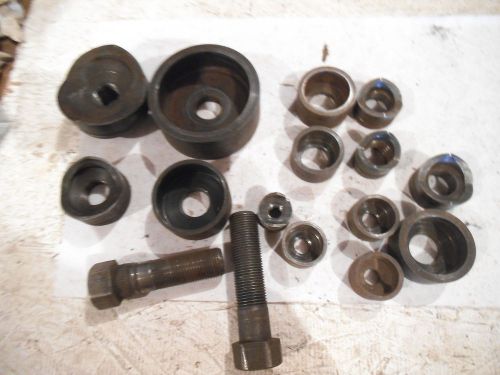 MIXED LOT OF GREENLEE KNOCKOUT PUNCH DIES  - USED