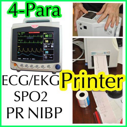 Ce favor patient monitor vital signs monitor thermal printer ecg nibp pr spo2 for sale